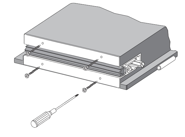 Крепление автоматического порога через боковые пластины